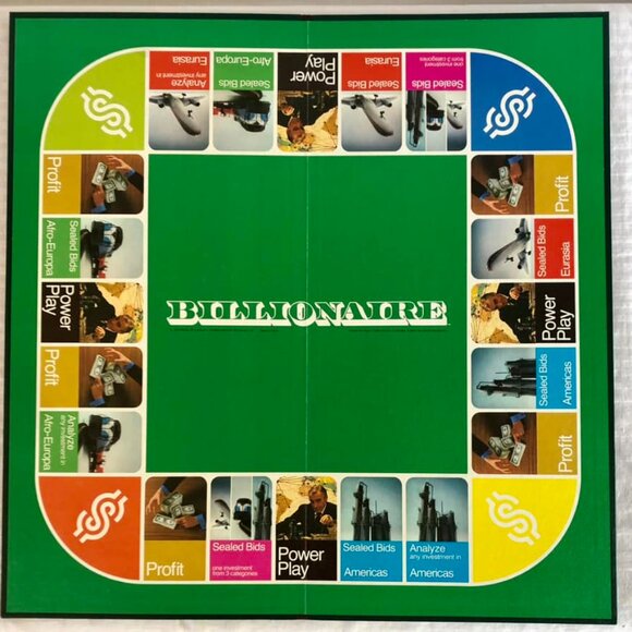 Vintage 1973 Billionaire Board Game Of Global Enterprise W/ Original Box - Picture 10 of 13